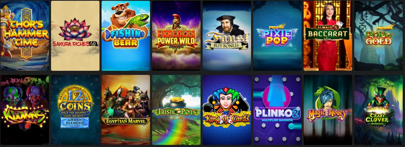 Autres types de jeux sur le casino Casino Extra